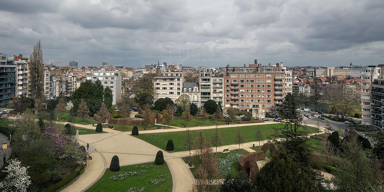 De bewoners genieten van een weids uitzicht op Brussel